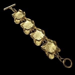Carole Saint-Germain Paris Vintage Gold Plated Bracelet